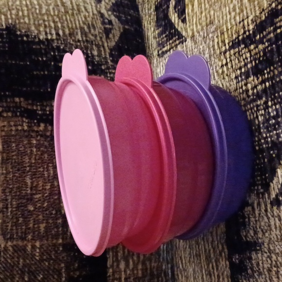 Tupperware Other - 2/$60 New Colorful Tupperware Bowls - Set Of 3 With Lids